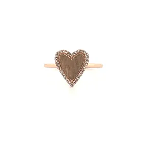 14K Gold Heart Shape Ring