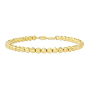 14K Gold Medium Ball Bracelet