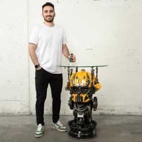 36 Bumblebee Inspired Recycled Metal Sculpture Table