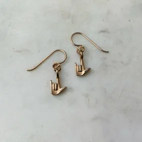 ASL I LOVE YOU EARRINGS