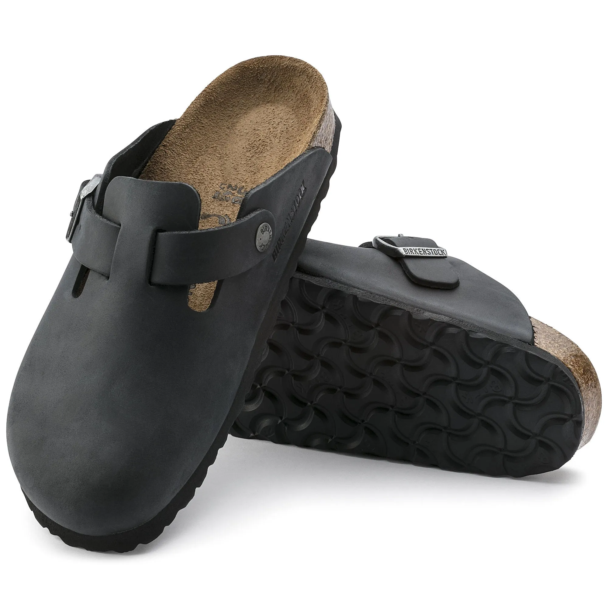 Birkenstock - Boston Oiled Black N 59463