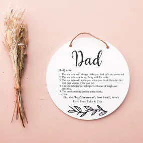 Definition Father Plaque - UV Printed