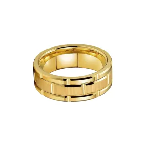 GOLD BRICKED TUNGSTEN BAND