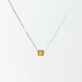 Gold Vermeil Box Necklace