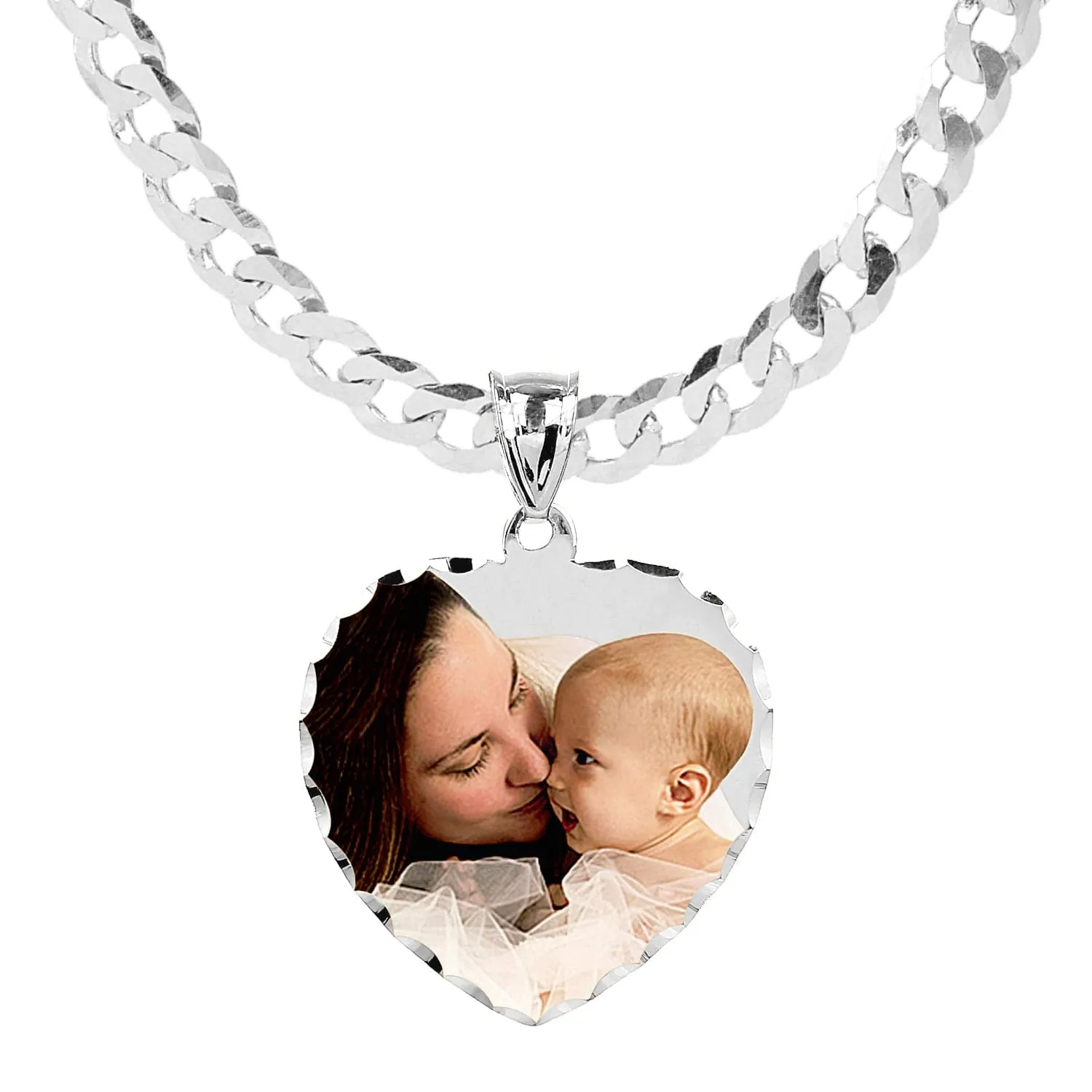 Heart Shaped Photo Pendant