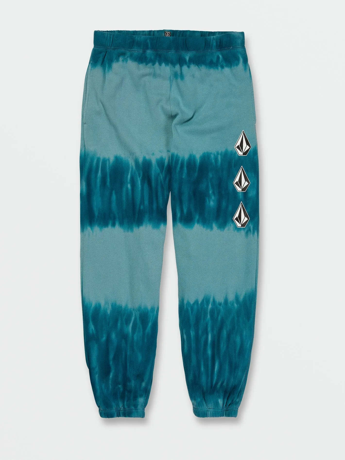 Iconic Stone Plus Elastic Waist Fleece Pants - Coastal Blue