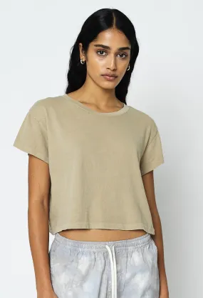 Jersey Cropped Tee / Earth