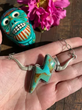 Kingman Bolt Longhorn Necklace #3