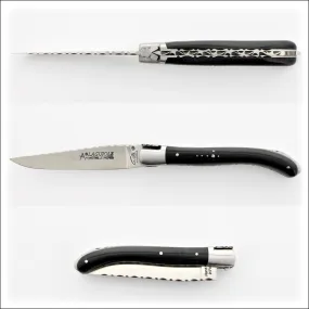 Laguiole XS 9 cm Guilloche Ebony Handle