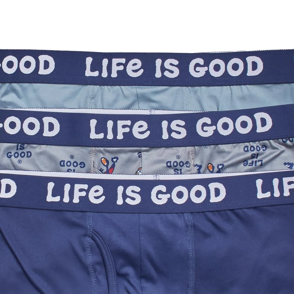 Life is Good Men's 3-Pack Super Soft Boxer Brief