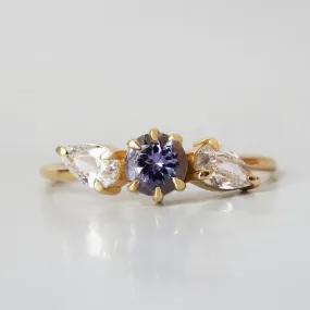 Limited Edition: 14K Tazanite & White Topaz Dewy Ring