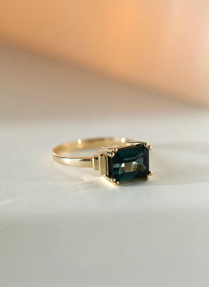 Liv topaz london blue ring 14k gold