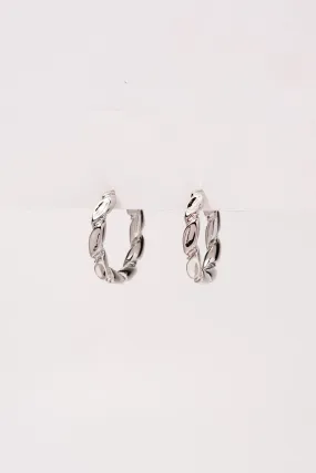 Londyn Textured Open Hoop Earrings