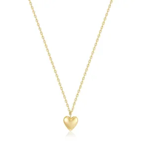 Micro Heart Charm Necklace