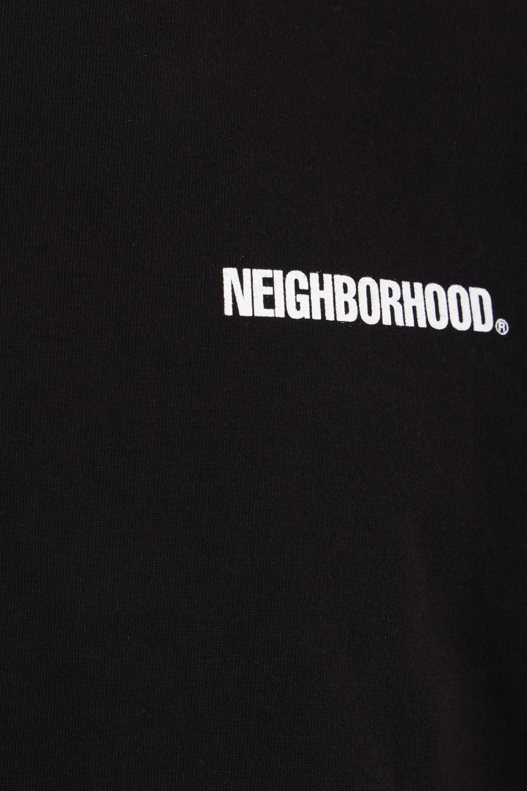 Neighborhood logo printed jersey sweatshirt