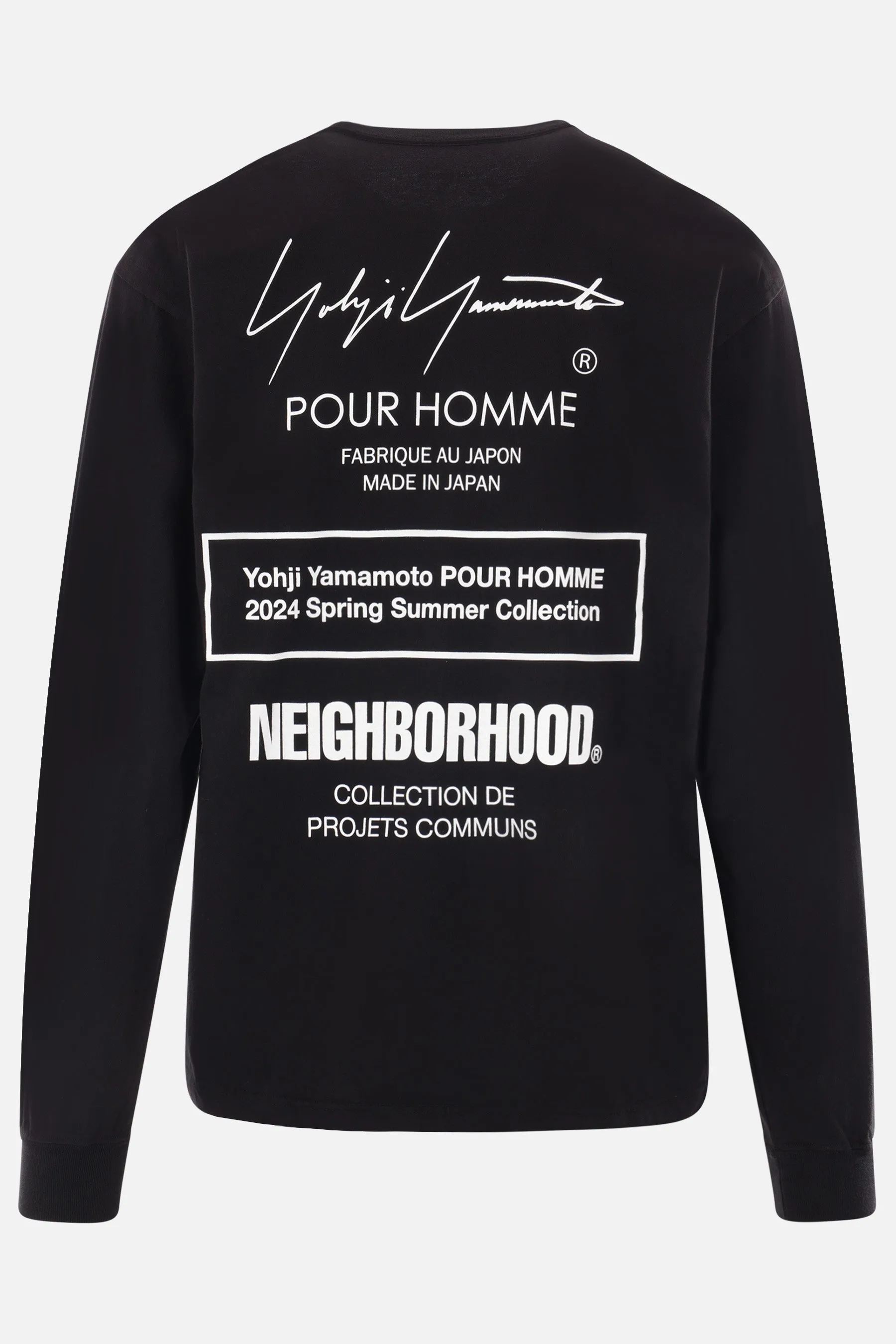 Neighborhood logo printed jersey sweatshirt