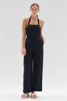 Newport Halter Navy Jumpsuit