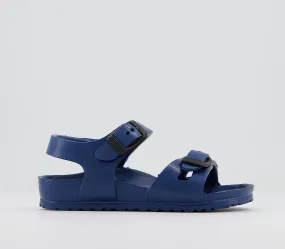 Odd Sizes - Kids Birkenstock Rio Eva Kids Navy - UK Sizes Right 11 Youth/Left 10 Youth