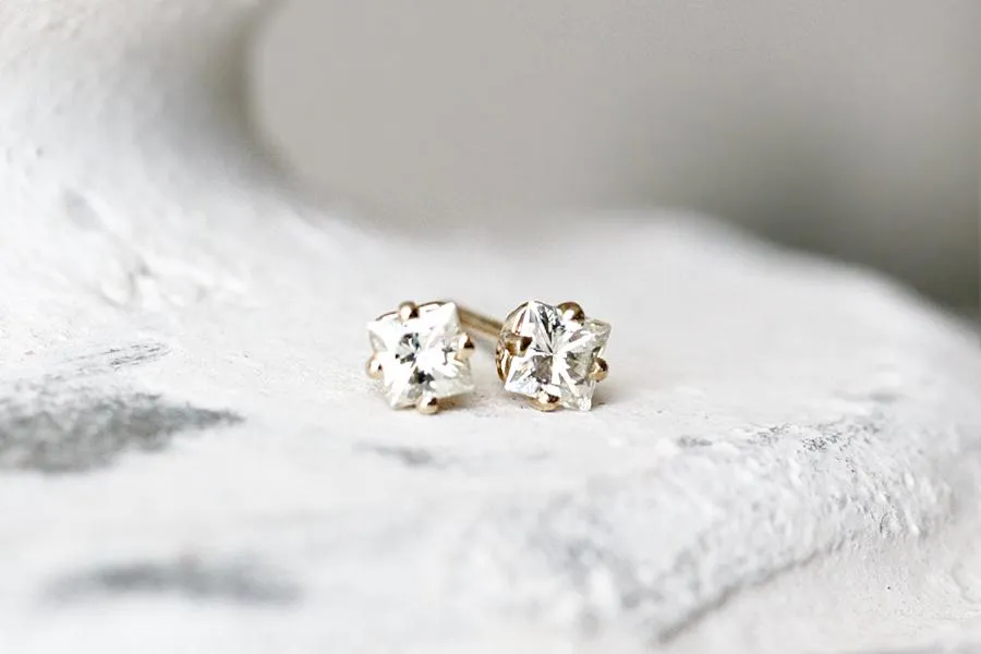 Princess Cut Studs