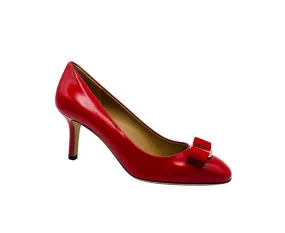 Salvatore Ferragamo Women's  Leather Bow Heel Pump