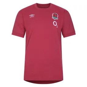 Umbro Men's England Rugby Leisure T-Shirt 23/24 - Red